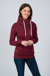Hestia Grape Full-Zip Sweatshirt