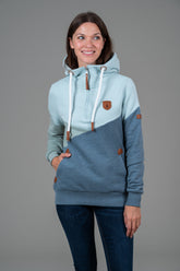 Roxy Capri Blue Mix Half-Zip Hoodie