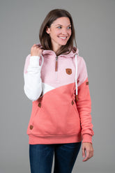 Roxy Coral Pink Half-Zip Hoodie