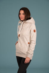 Wanakome Women's Gemma Heather Ivory Hoodie Multi