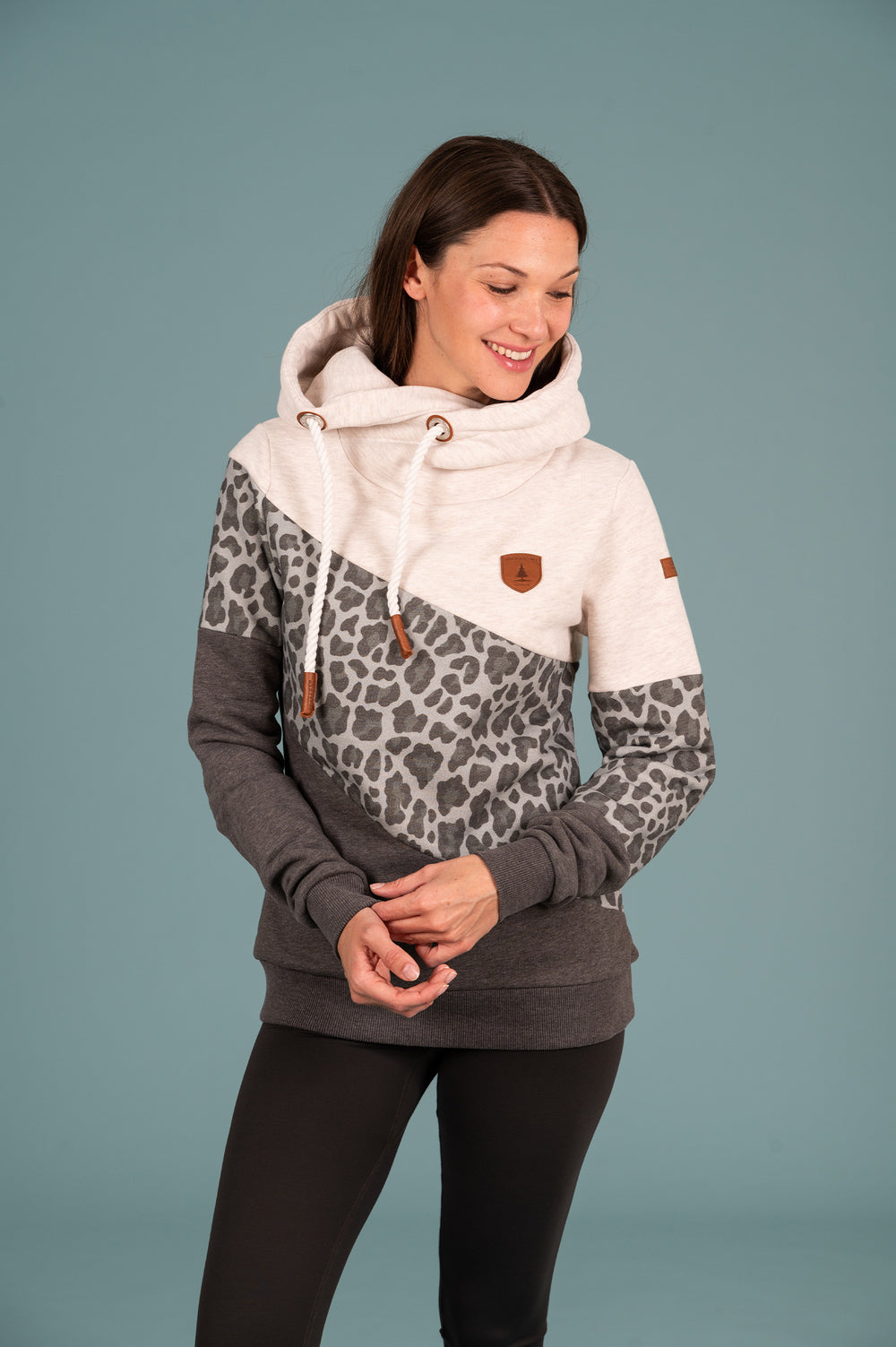 Wanakome Women's Selene Carbon Mix Hoodie