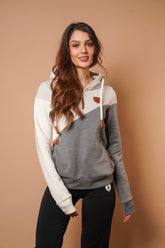 Roxy Ash Mix Half-Zip Hoodie