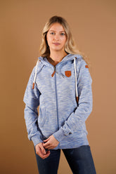 Margot SPD Sky Blue Full-Zip Hoodie