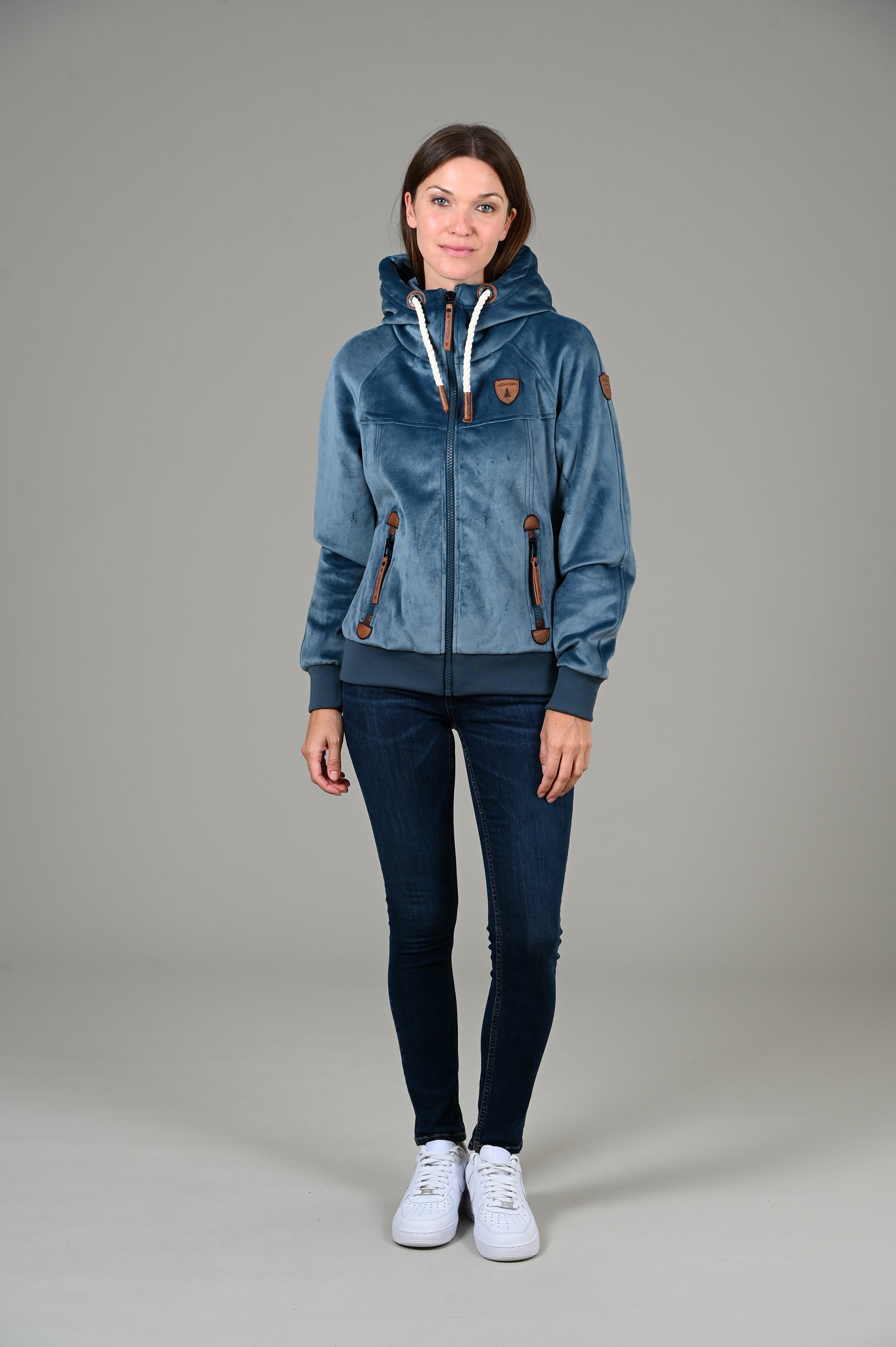 Jasmine Teal Full-Zip Jacket – Wanakome