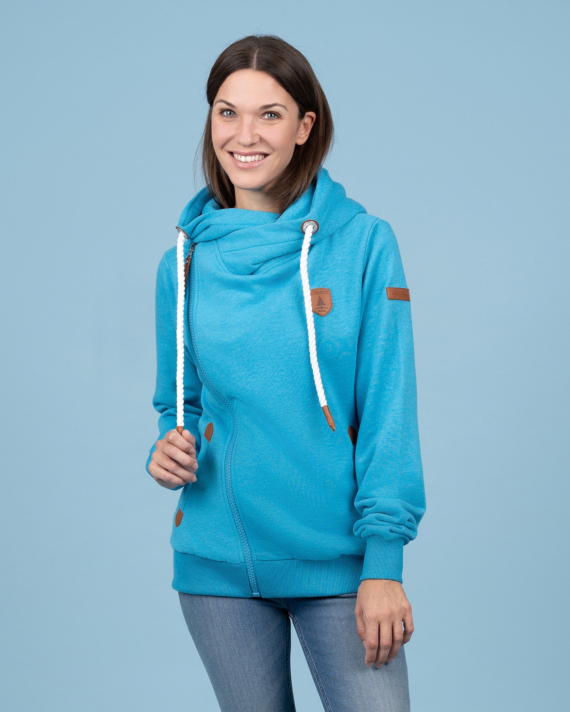 Athena Lagoon Blue Full-Zip Hoodie Main image