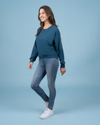 Erma Ocean Cross Hem Sweatshirt