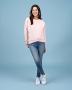 Erma Peony Cross Hem Sweatshirt