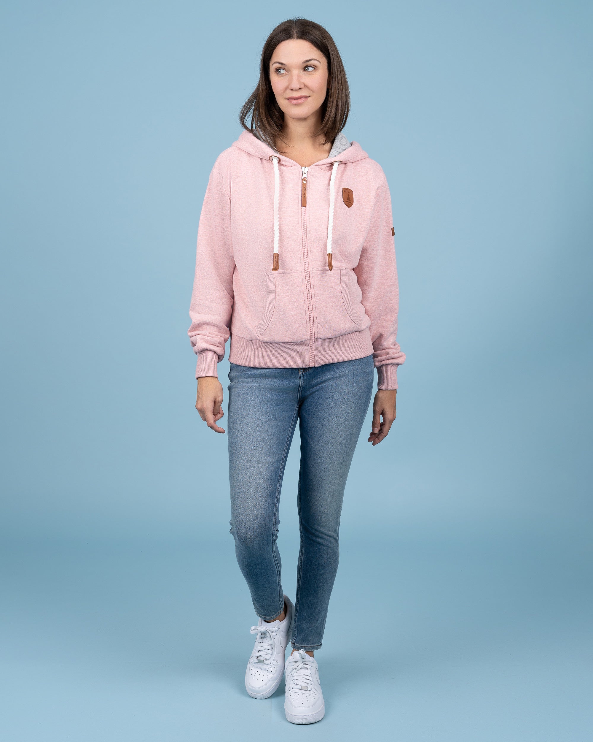 Hazel Heather Pink Full-Zip Hoodie Secondary image
