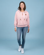 Hazel Heather Pink Full-Zip Hoodie
