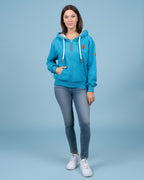 Hazel Lagoon Blue Full-Zip Hoodie