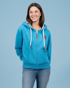 Hazel Lagoon Blue Full-Zip Hoodie