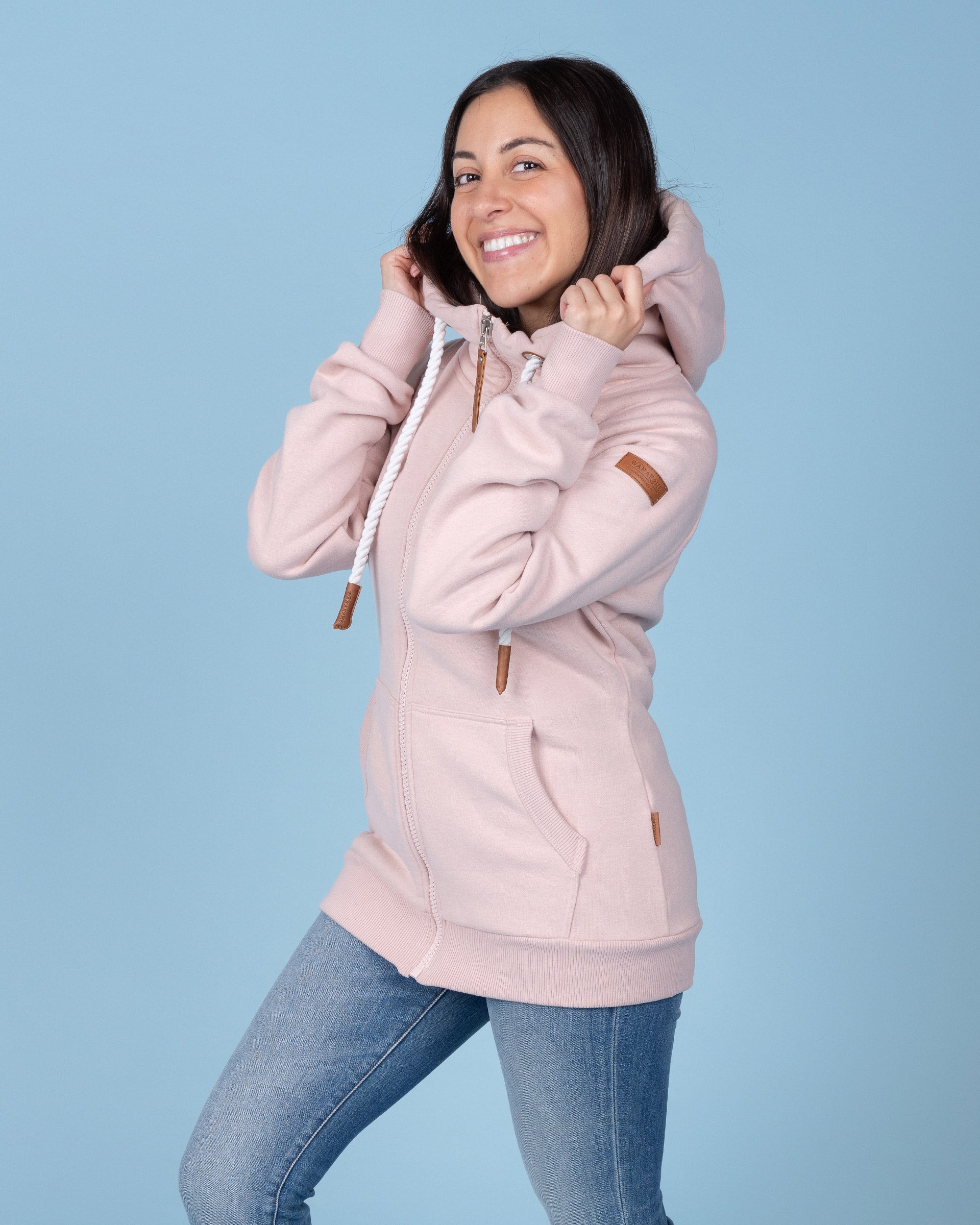 Hera Blush Full-Zip Hoodie