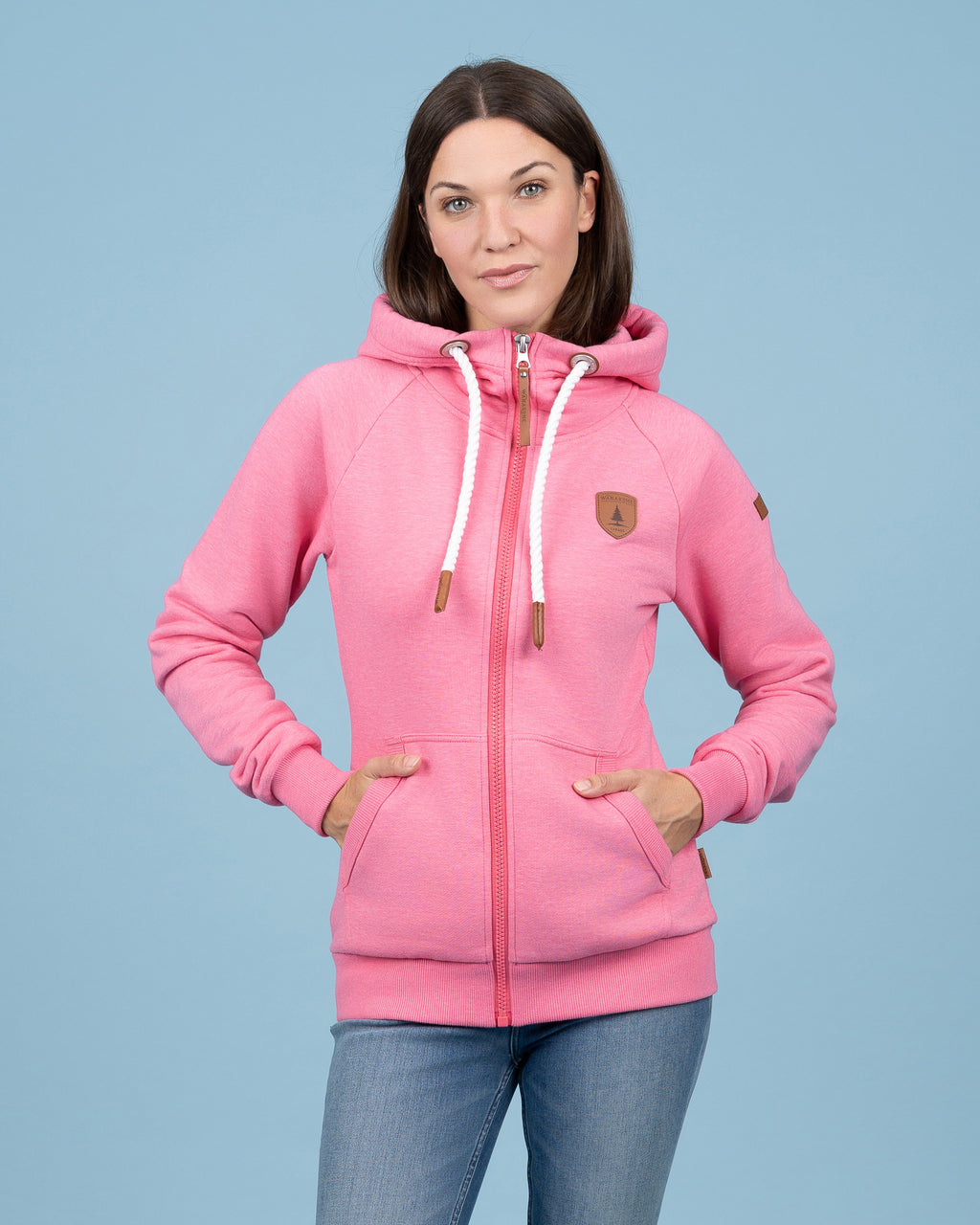 Hera Cosmo Pink Full-Zip Hoodie