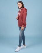 Hera Rustic Red Full-Zip Hoodie