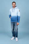 Sweat à capuche dégradé Marsh en indigo