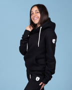 Pixa Black Hexagon Hoodie