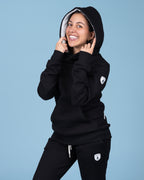 Pixa Black Hexagon Hoodie