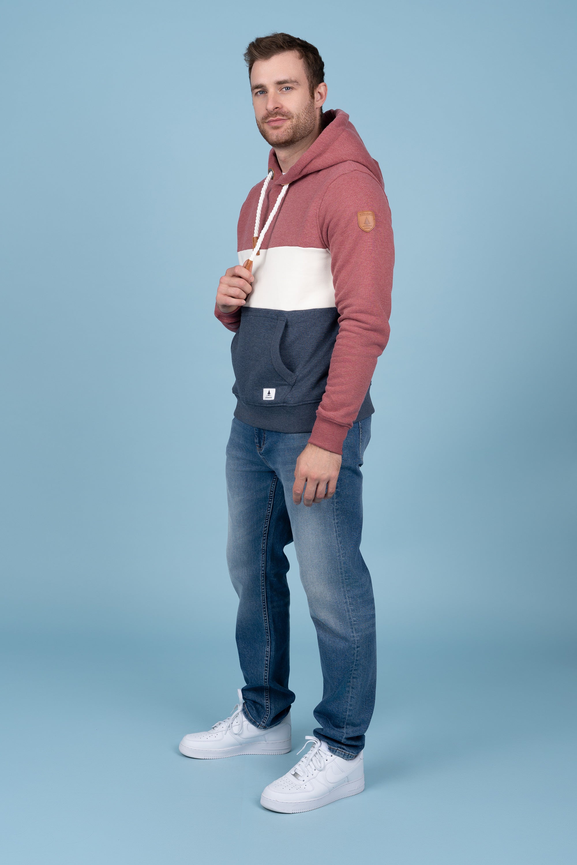 Rivera Berry/Oatmeal/Navy Hoodie