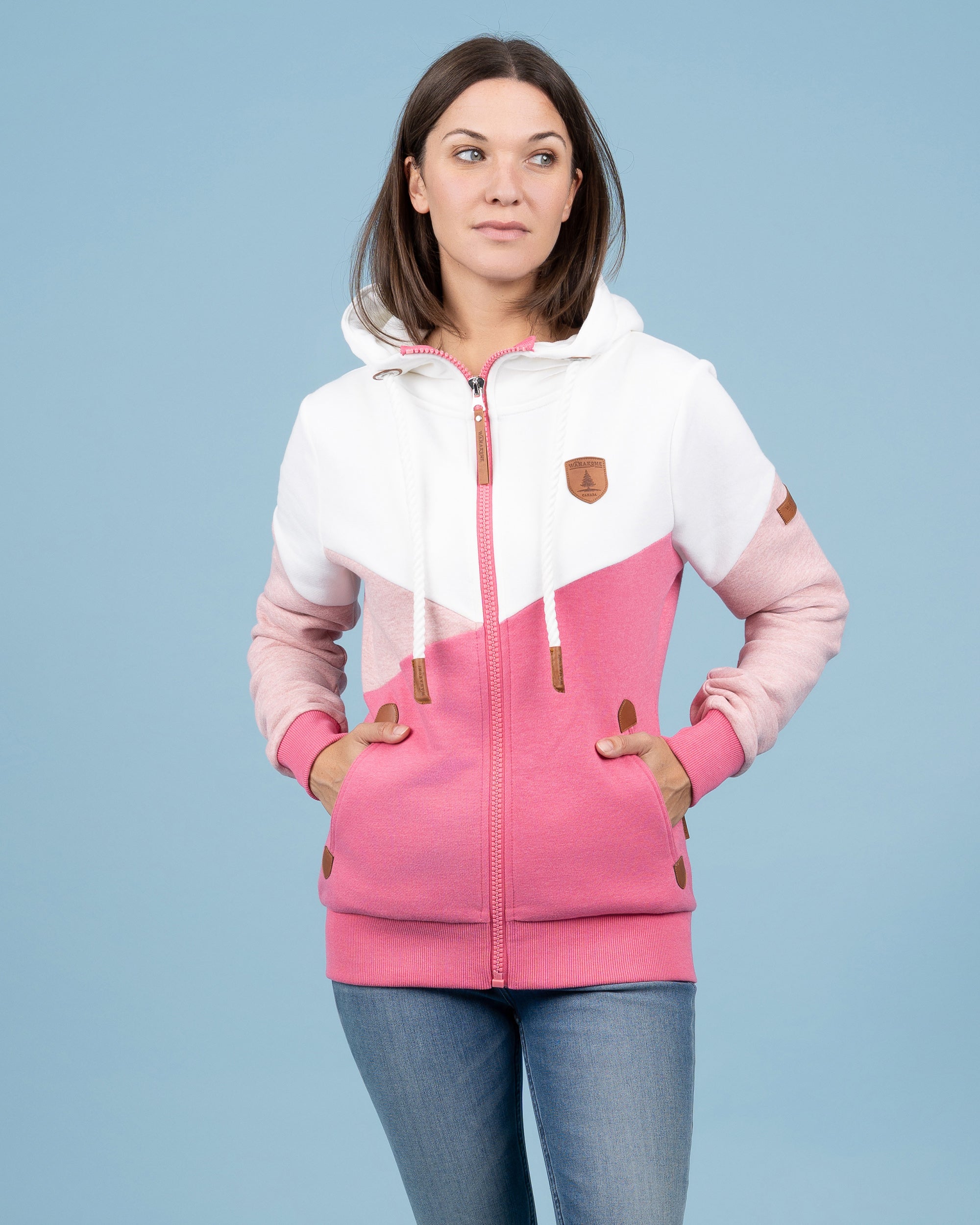 Roxette Cosmo Pink Mix Full-Zip Hoodie Main image