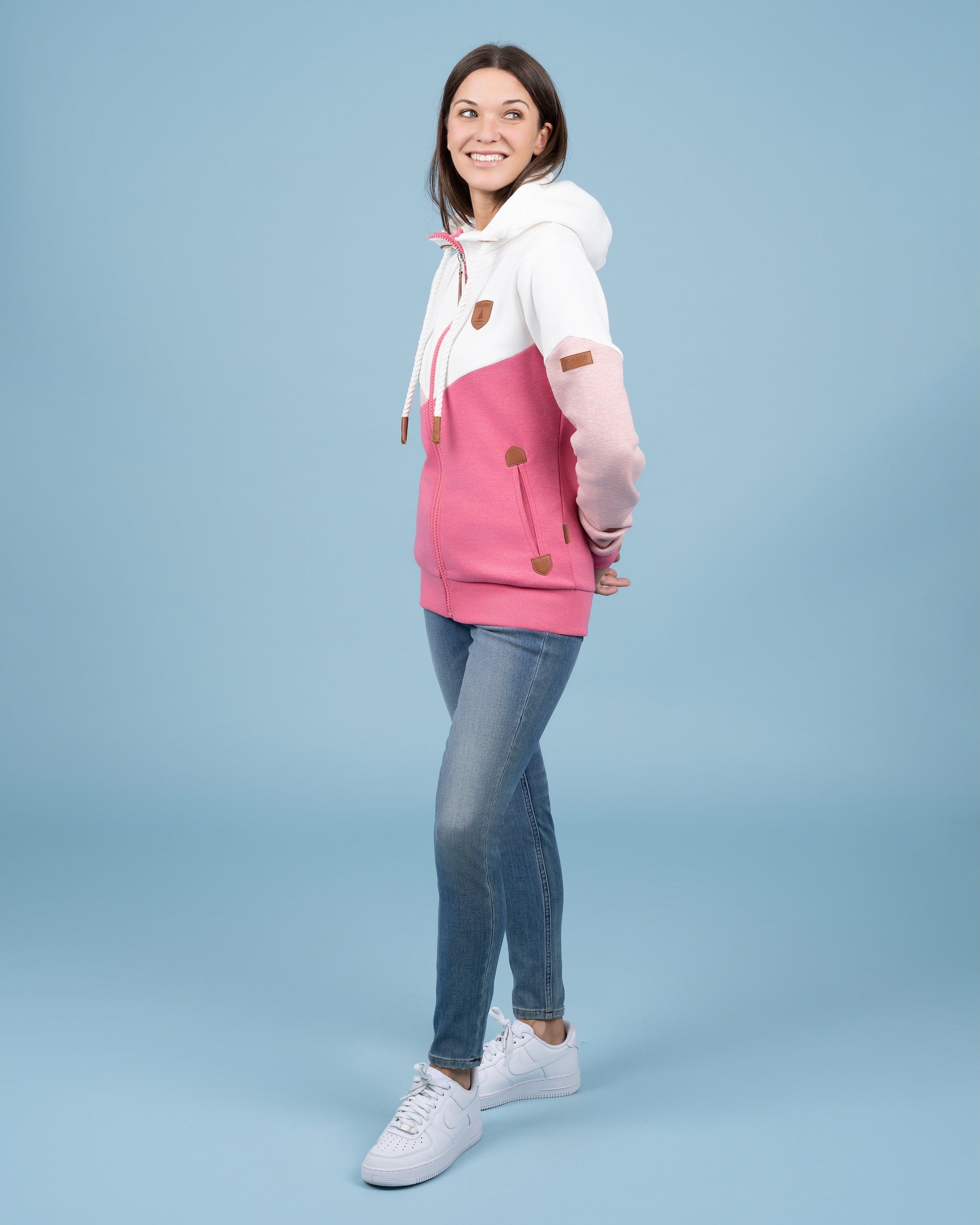 Roxette Cosmo Pink Mix Full-Zip Hoodie
