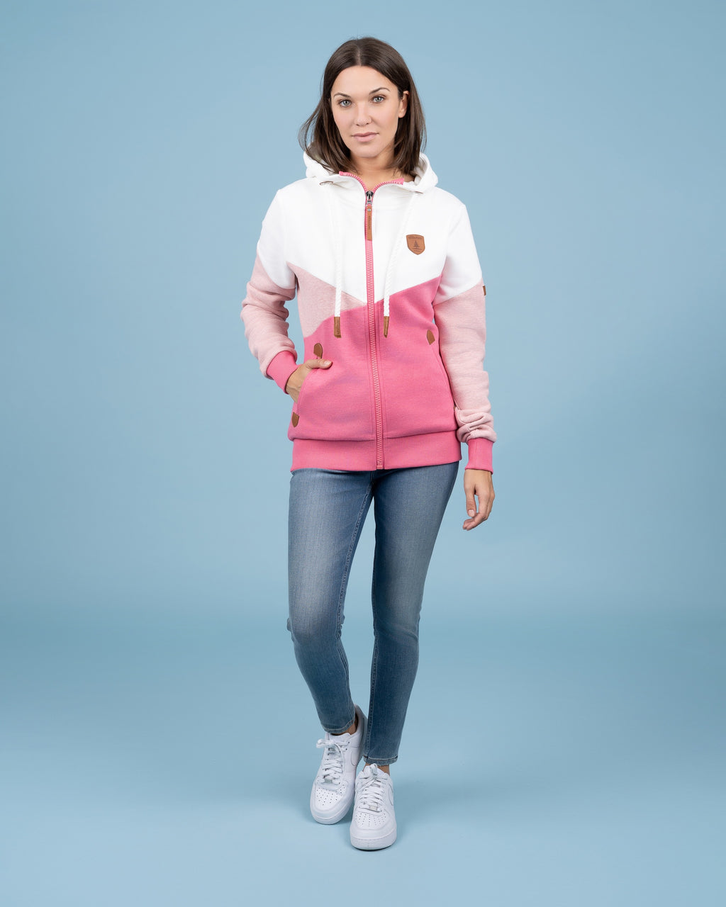 Roxette Cosmo Pink Mix Full-Zip Hoodie