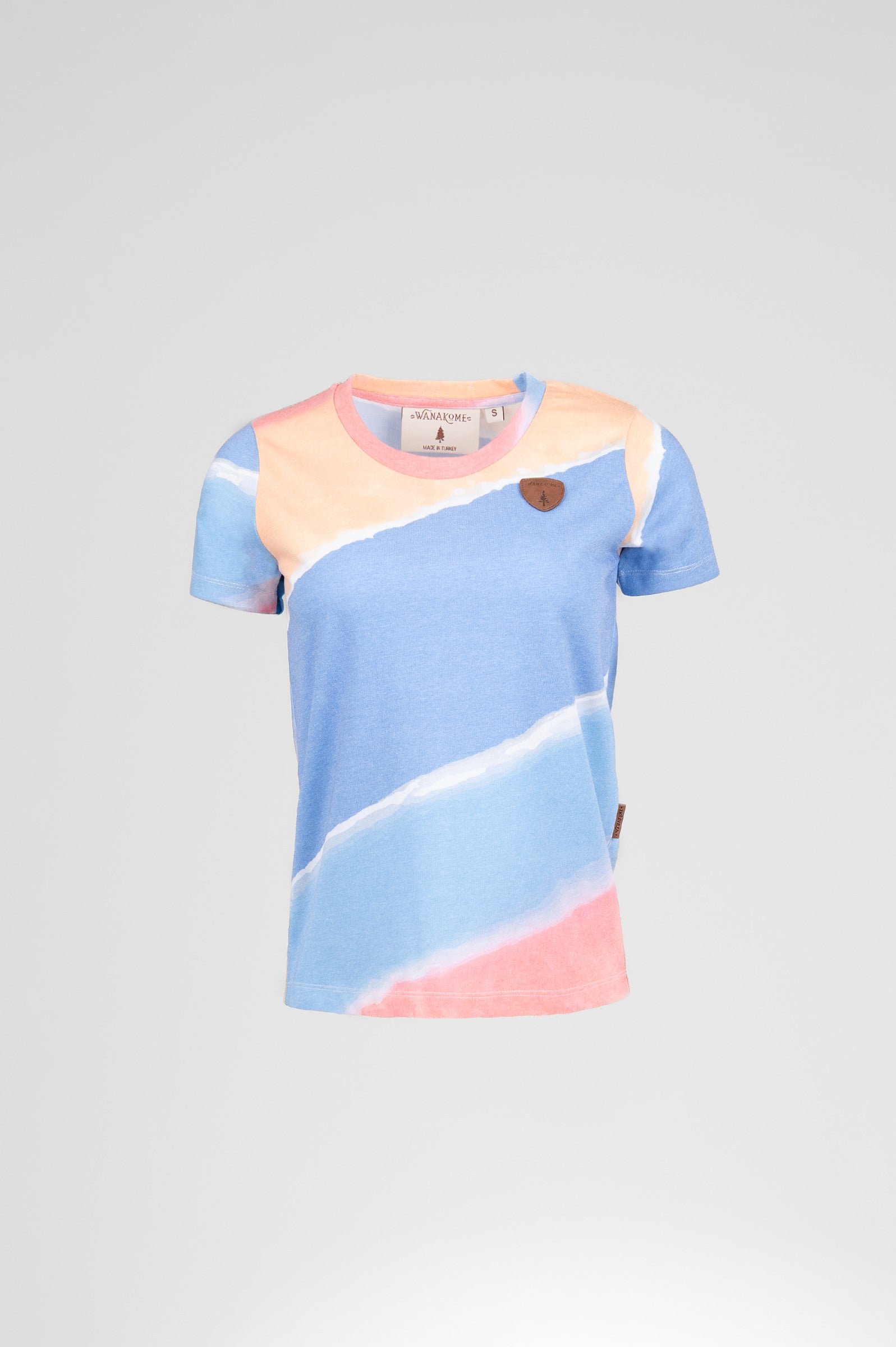 Ari Diagonal Tie-Dye Strong Blue Mix Tee Main image