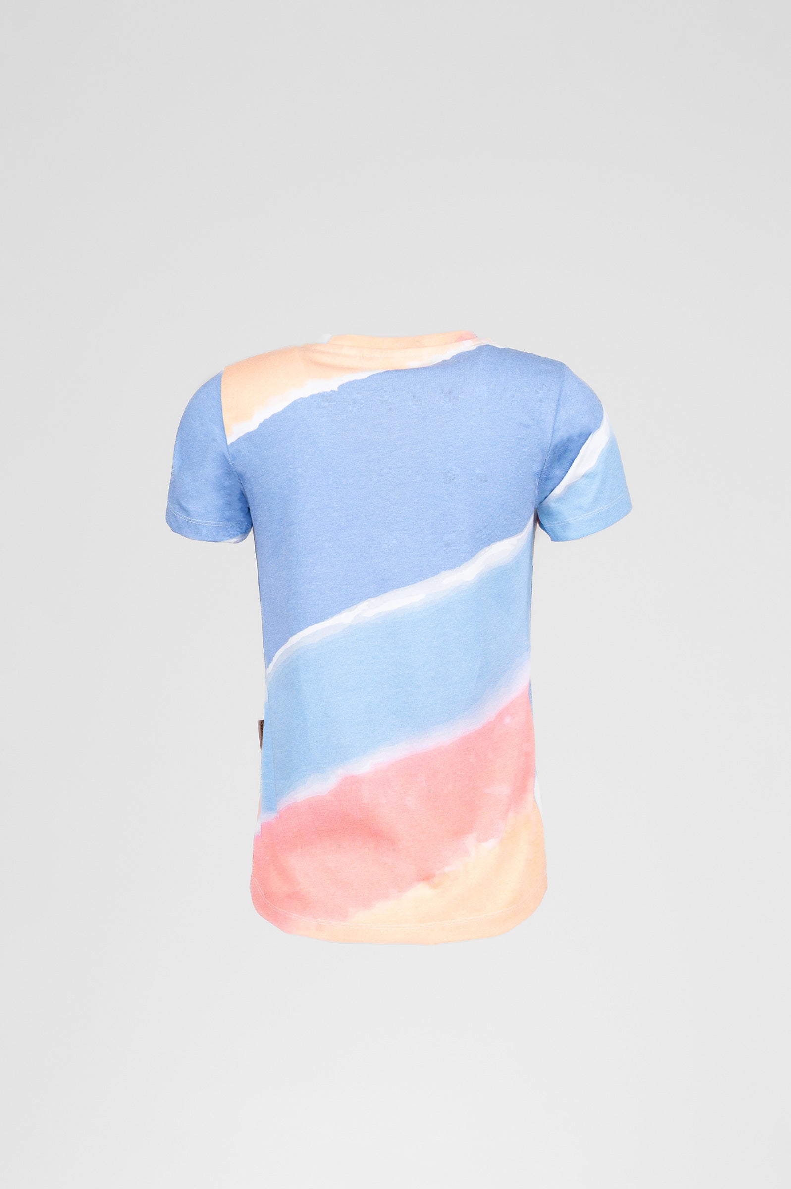 Ari Diagonal Tie-Dye Strong Blue Mix Tee Secondary image