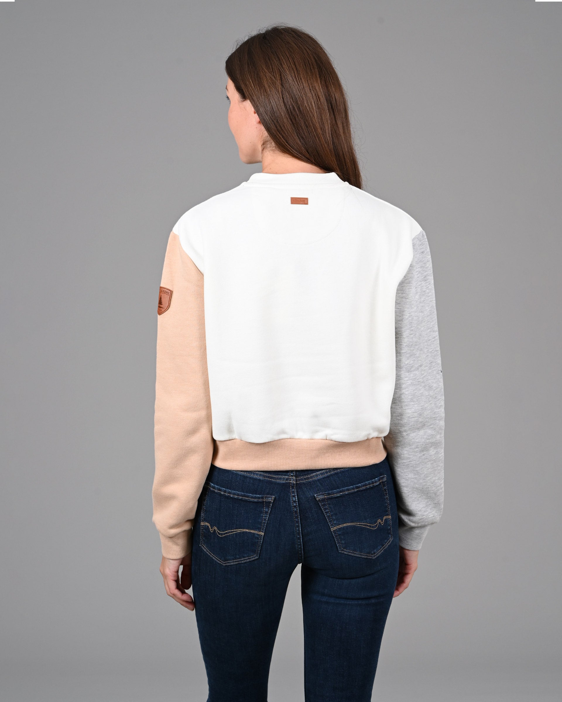Betwa Sand Mix Crop Sweatshirt