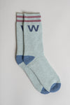 Unisex College Socks Aqua Mix