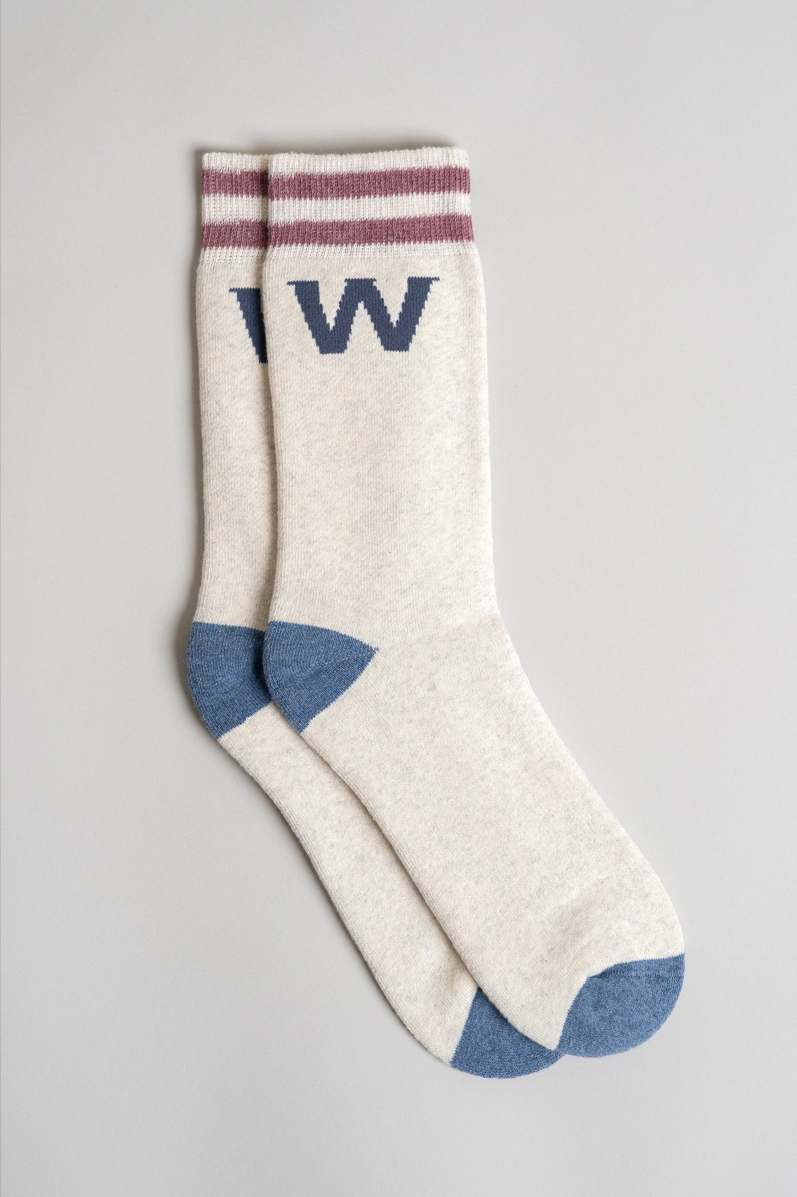 College Unisex Socks Oatmeal Heahter Mix