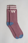 Unisex College Socks Rosso Heather Mix