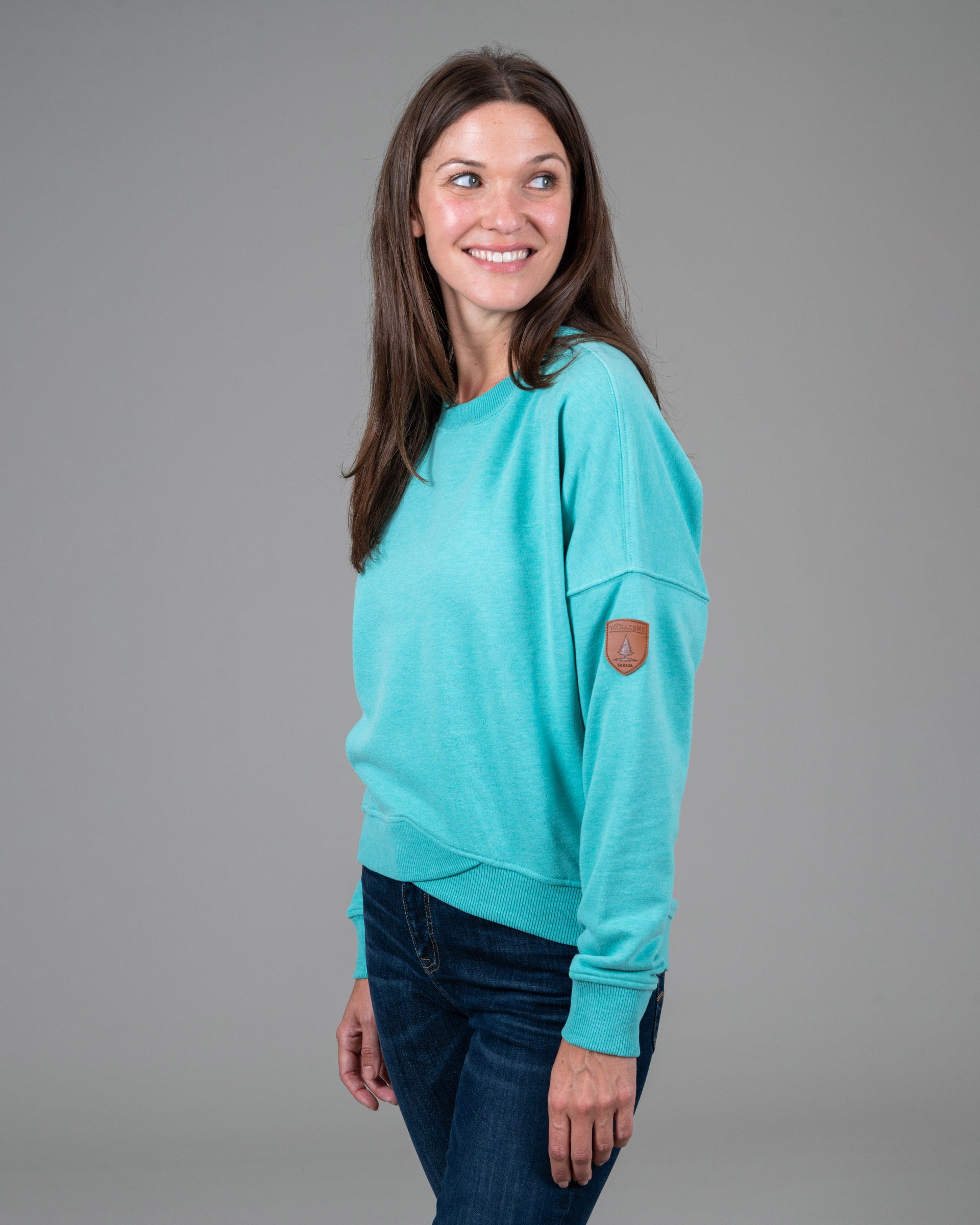 Erma Cove Cross Hem Sweatshirt