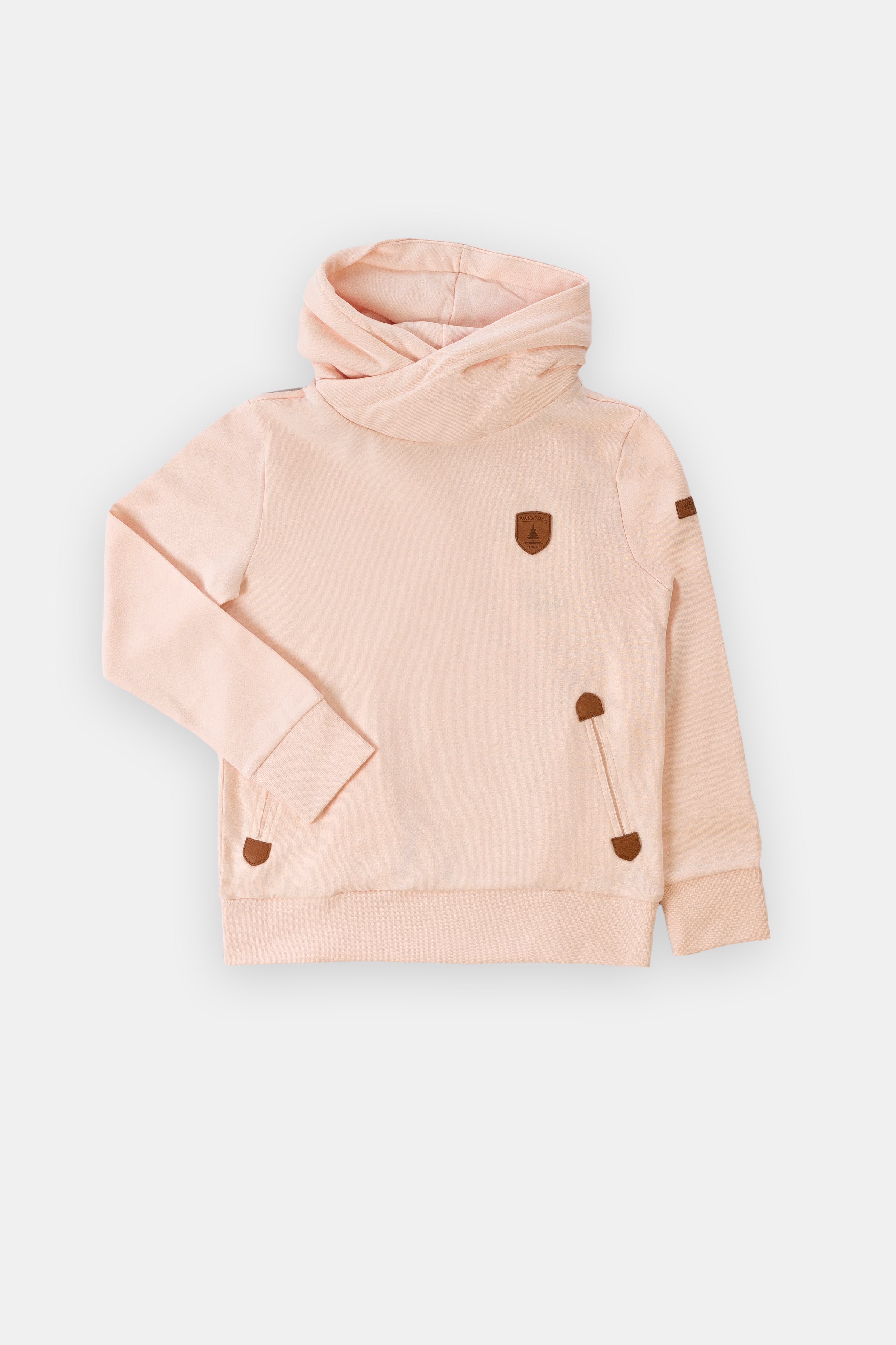 Artie Dusty Pink Cowl Neck Hoodie Kid