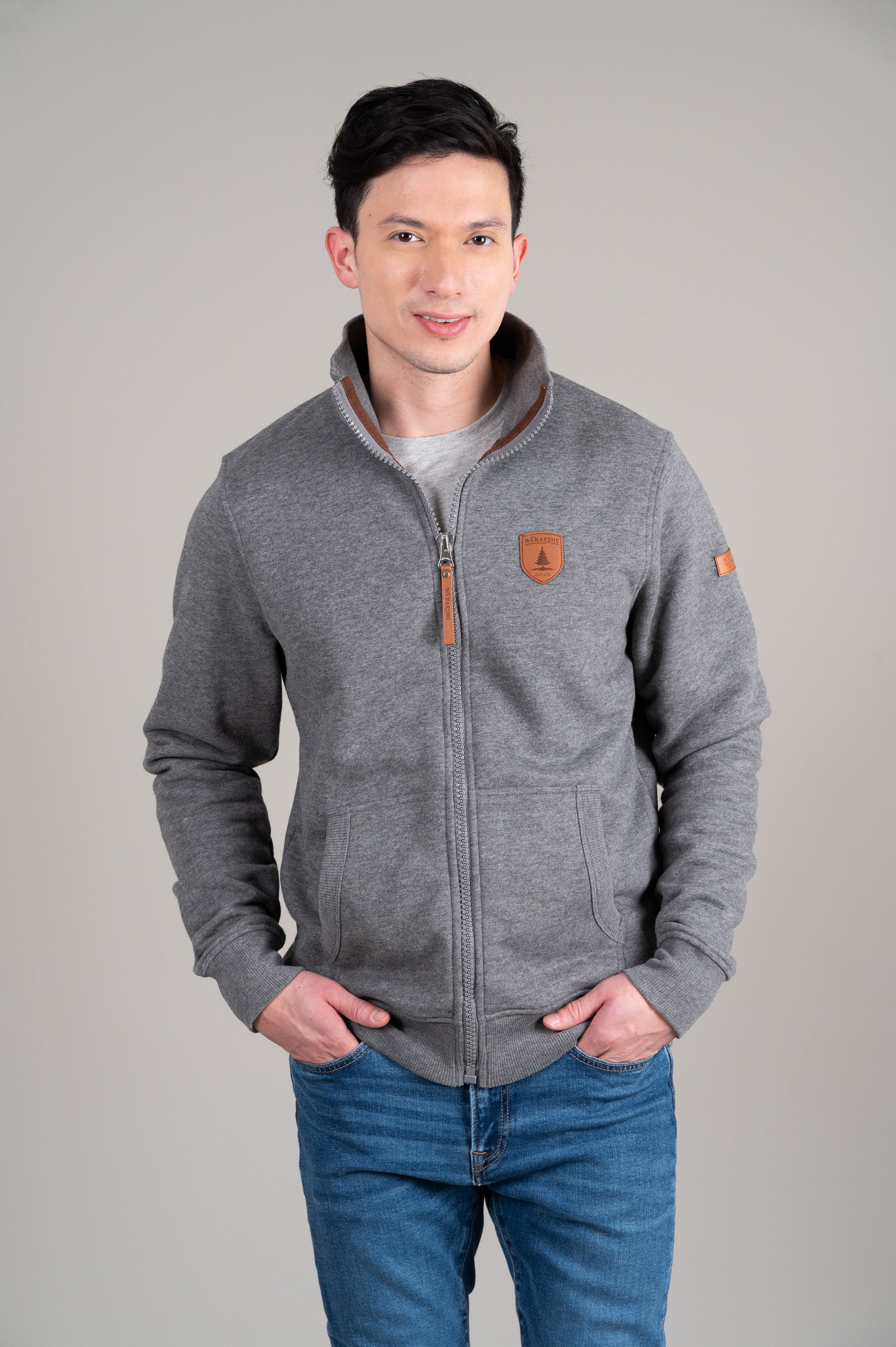 Crux Dark Heather Grey Full-Zip Sweatshirt Main image
