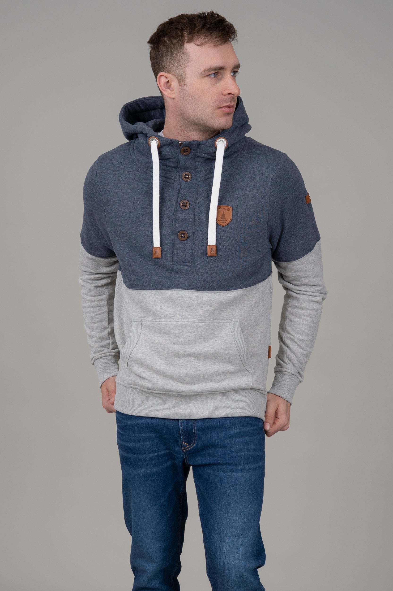 Jedd Navy Mix Hoodie Main image