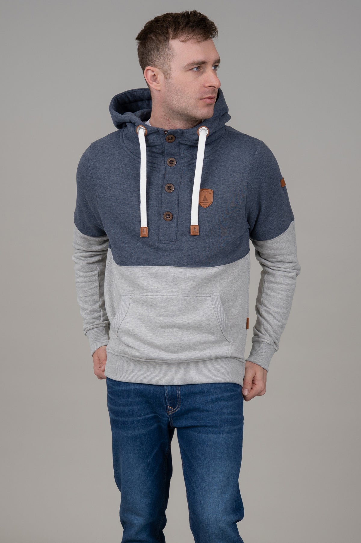 Jedd Navy Mix Hoodie