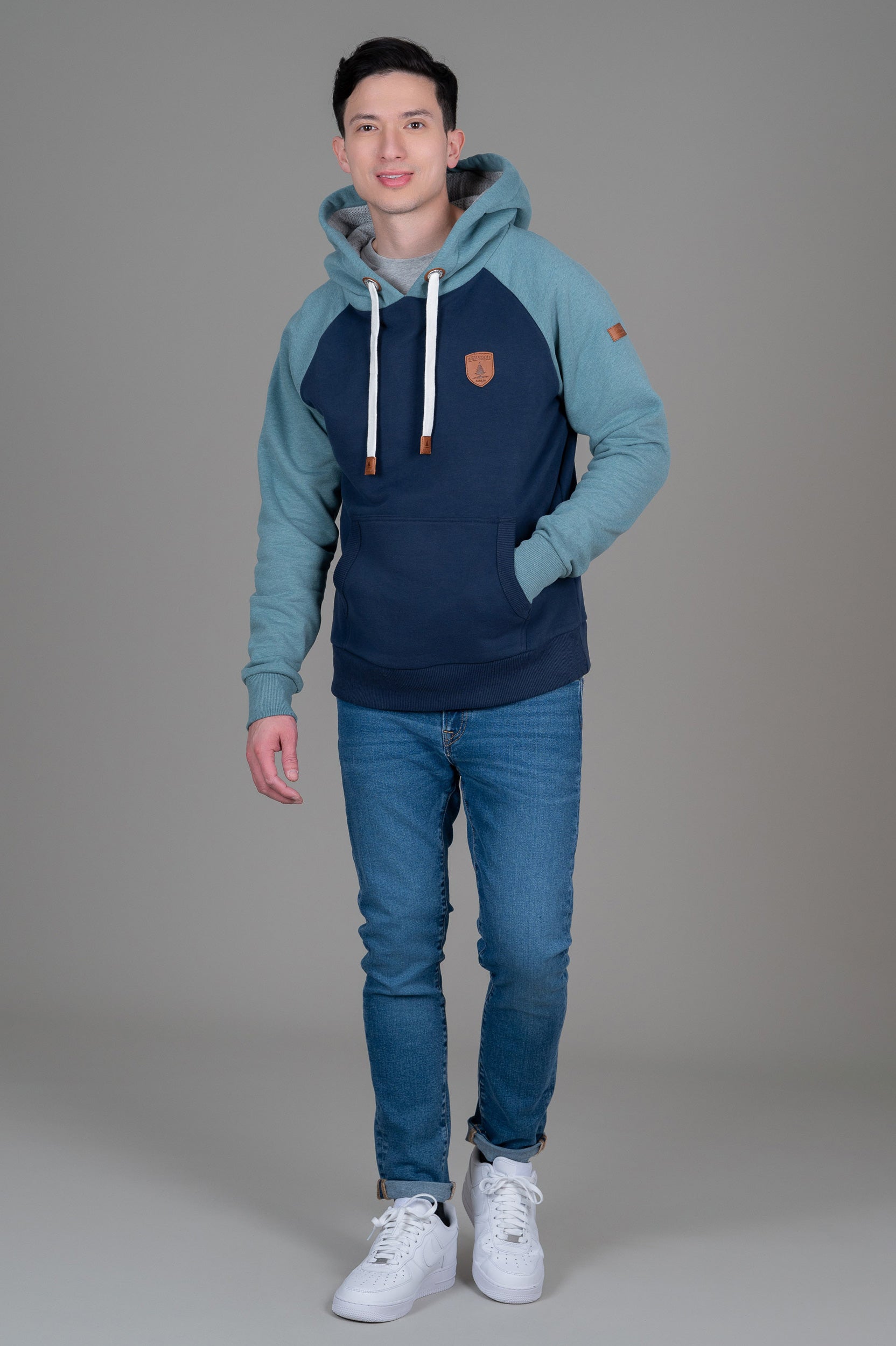 Lakewell Raglan Oxford Blue Mix