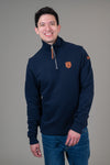 Vincent Oxford Blue Half-Zip Sweatshirt