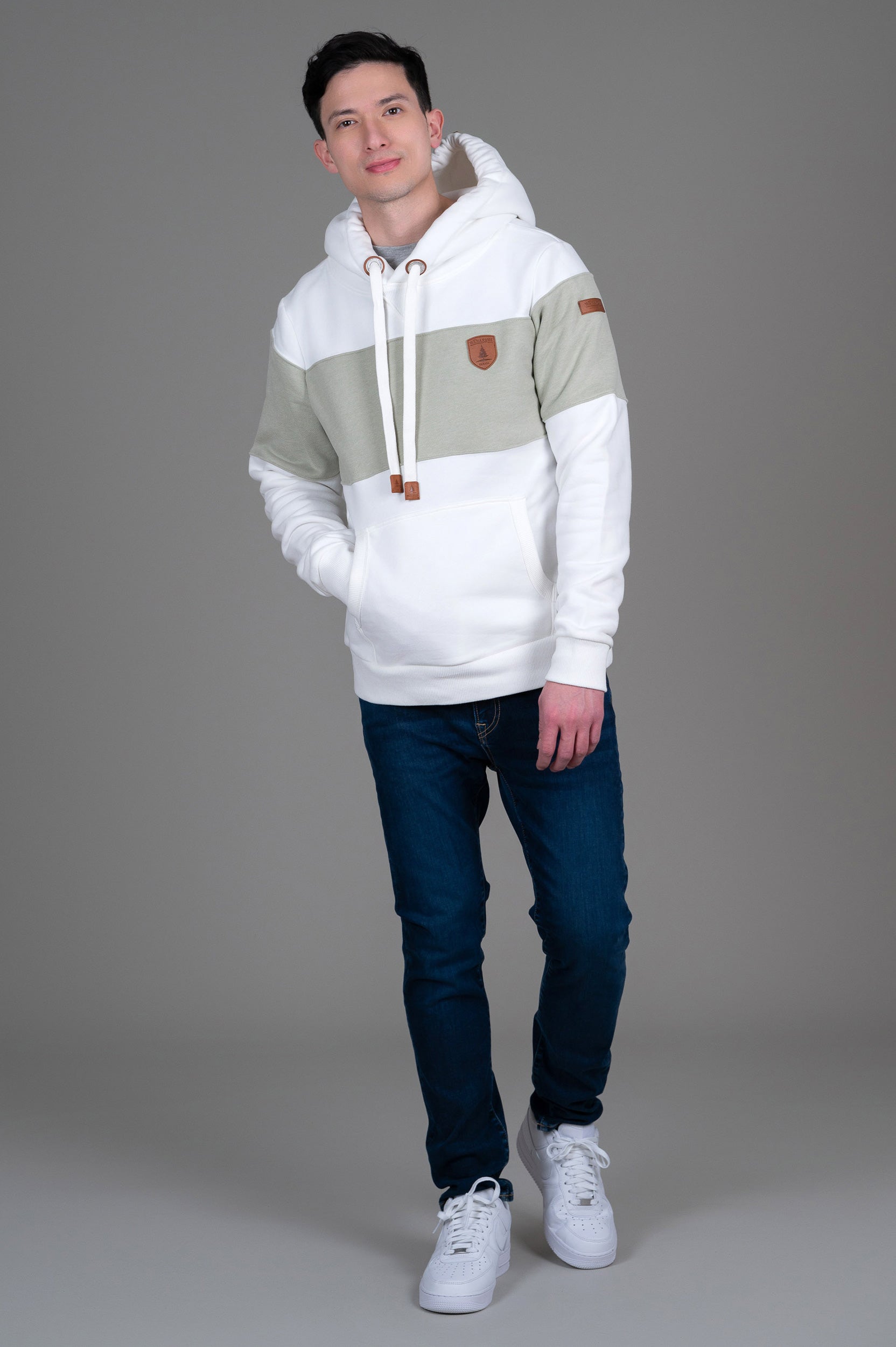 Wilkins Ivory Olive Haze Hoodie