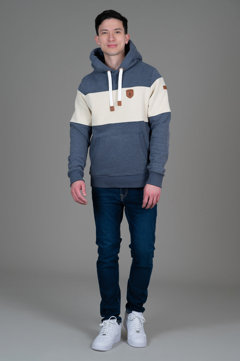 Wilkins Navy Barley Hoodie