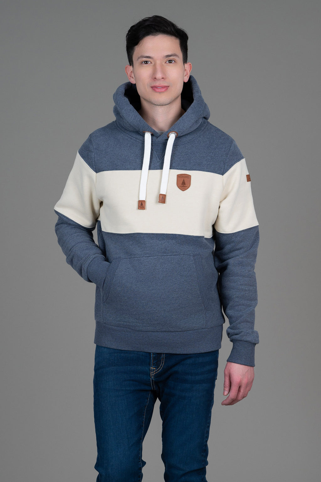 Wilkins Navy Barley Hoodie