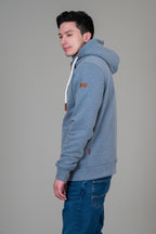 Zeus Heather Blue Full-Zip Hoodie