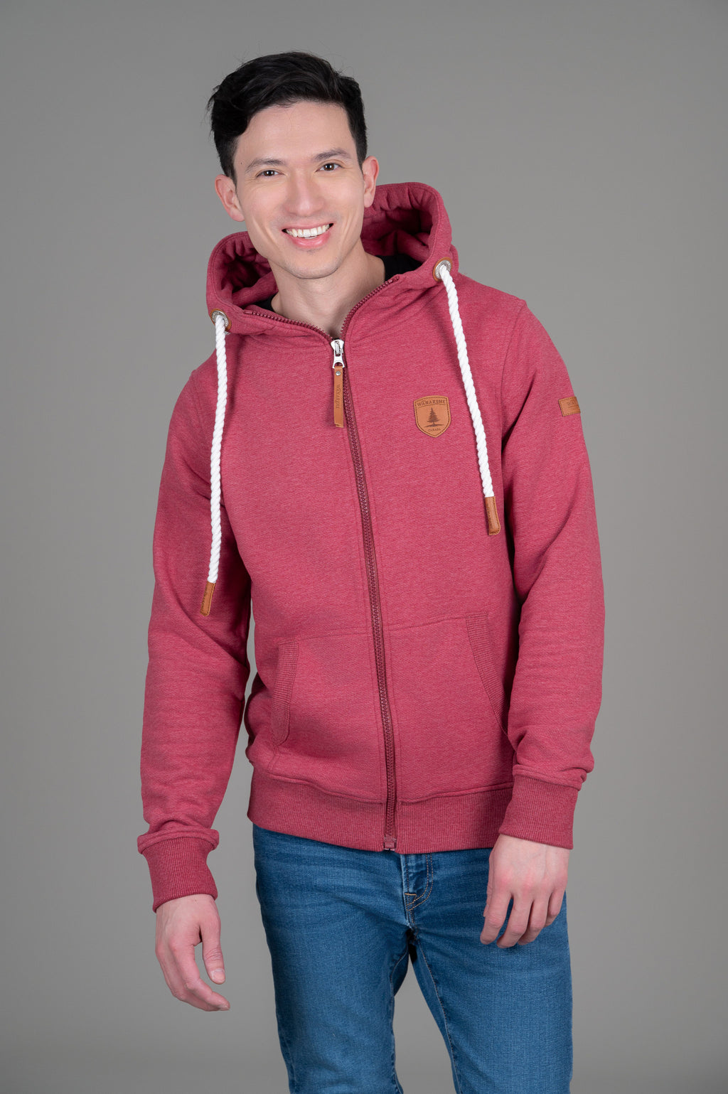 Zeus Rhubarb Full-Zip Hoodie