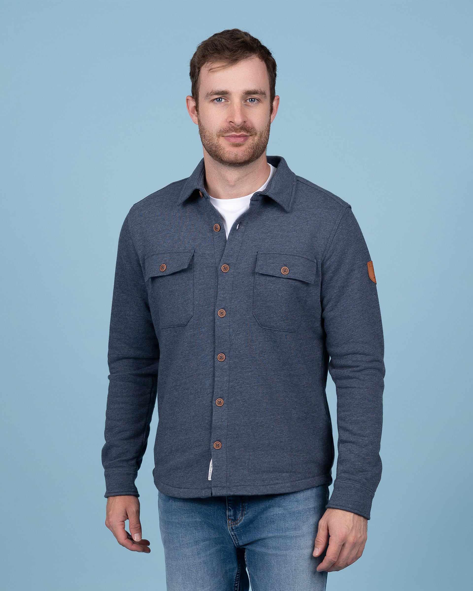 Sandbury Navy Overshirt Main image