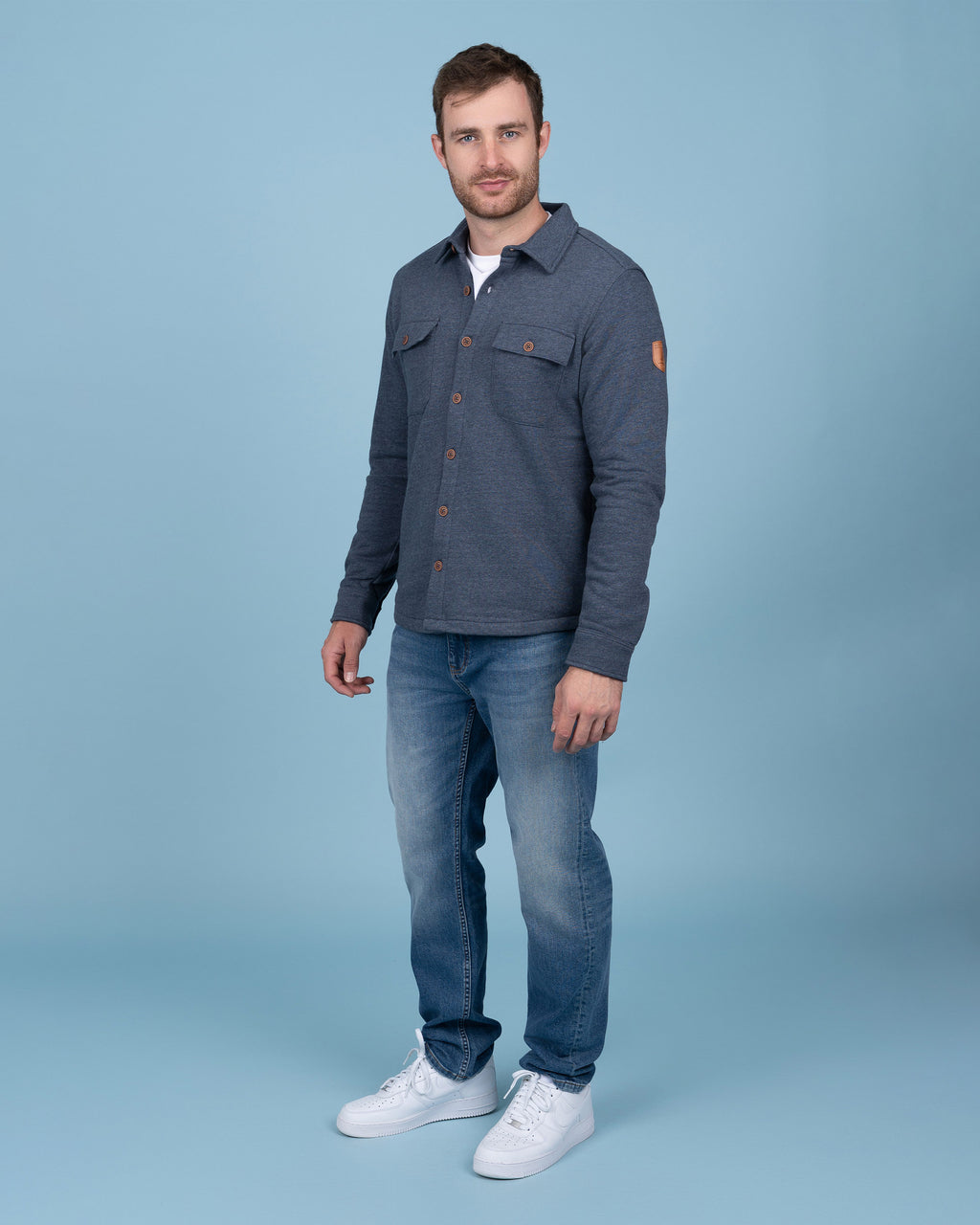 Sandbury Navy Overshirt