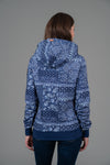 Arya Printed Hoodie Indigo