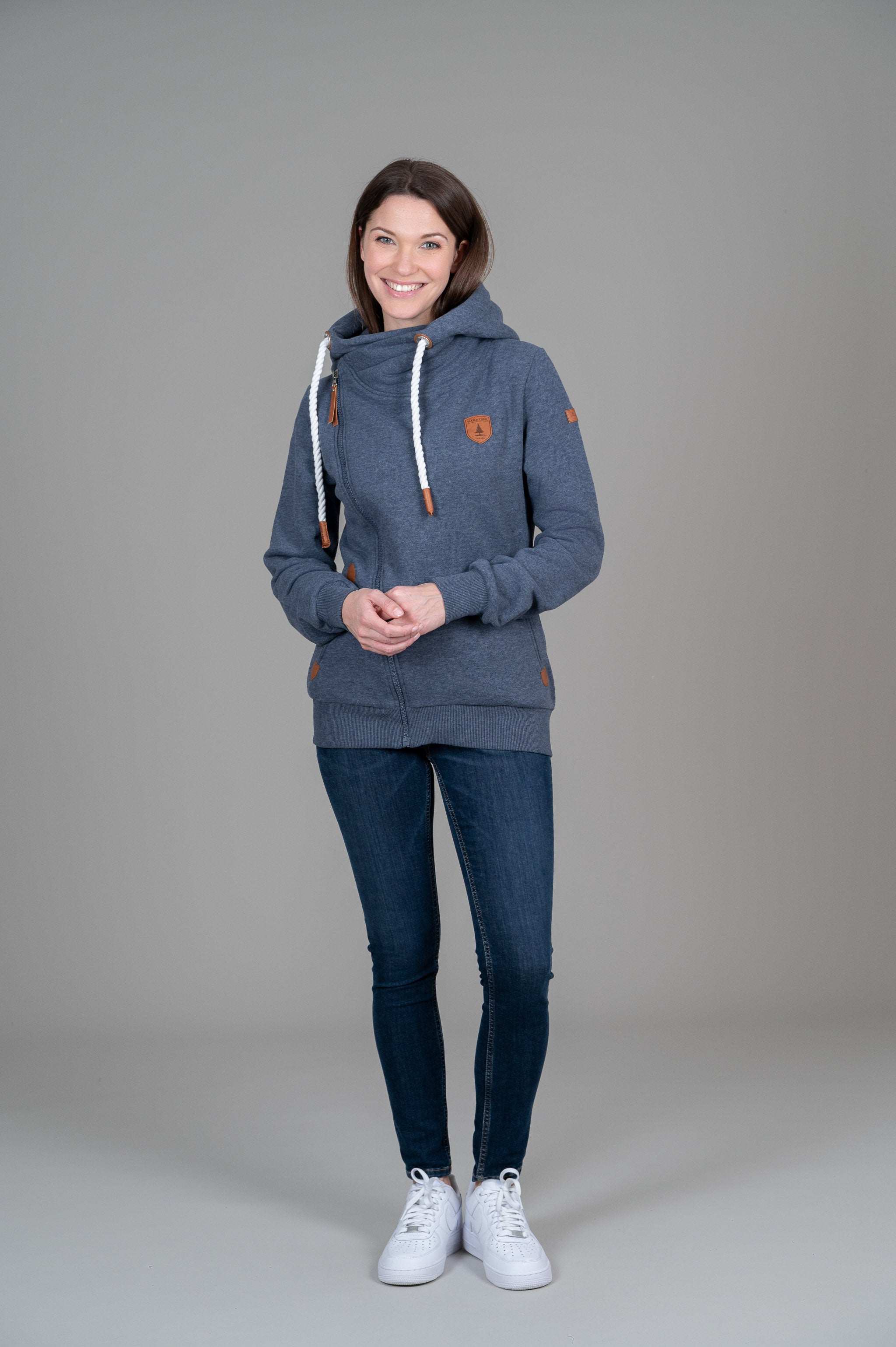 Athena Navy Full-Zip Hoodie Secondary image