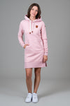 Carmen Heather Pink Hoodie Dress