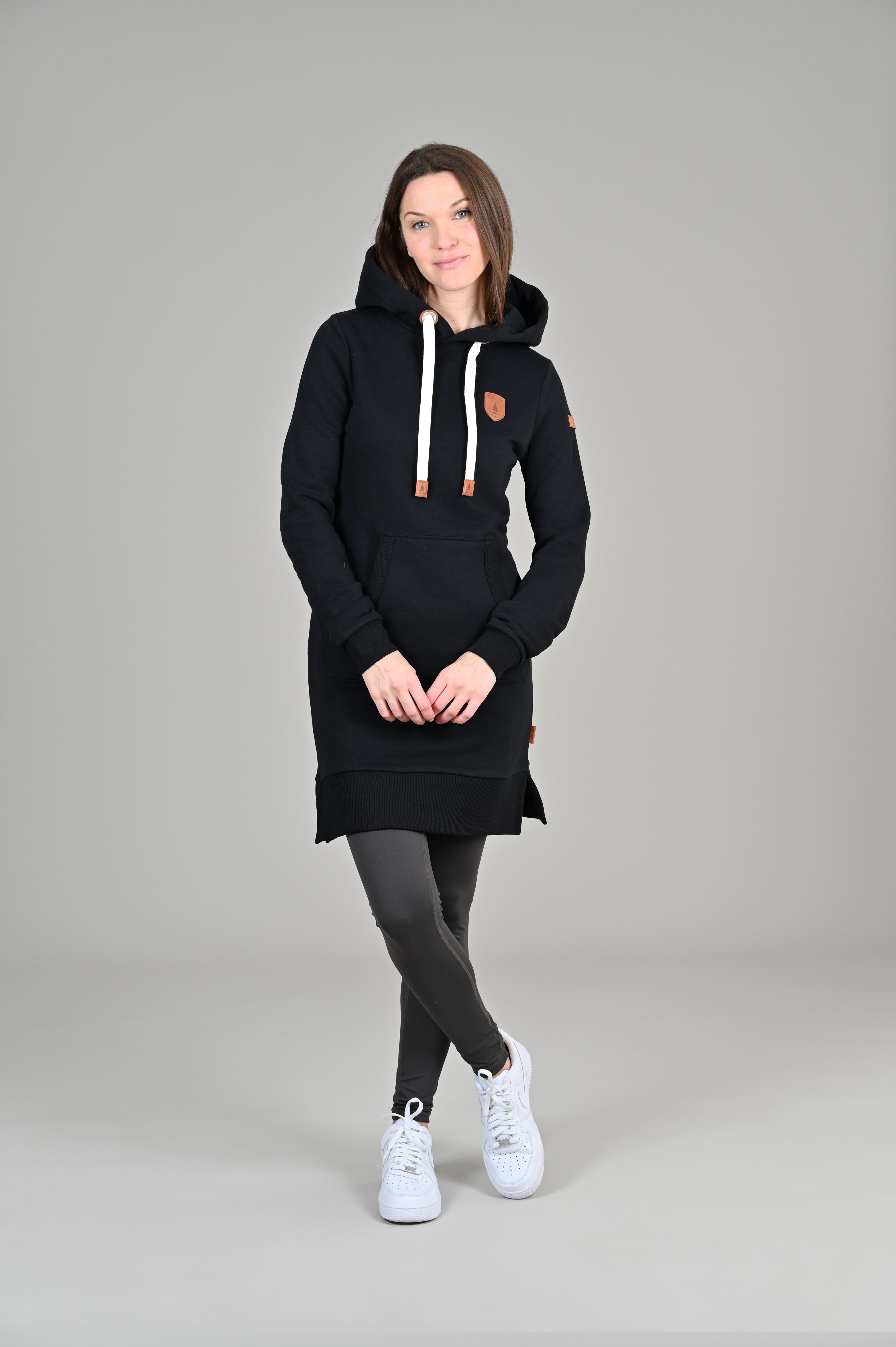 Carmen Black Hoodie Dress Secondary image