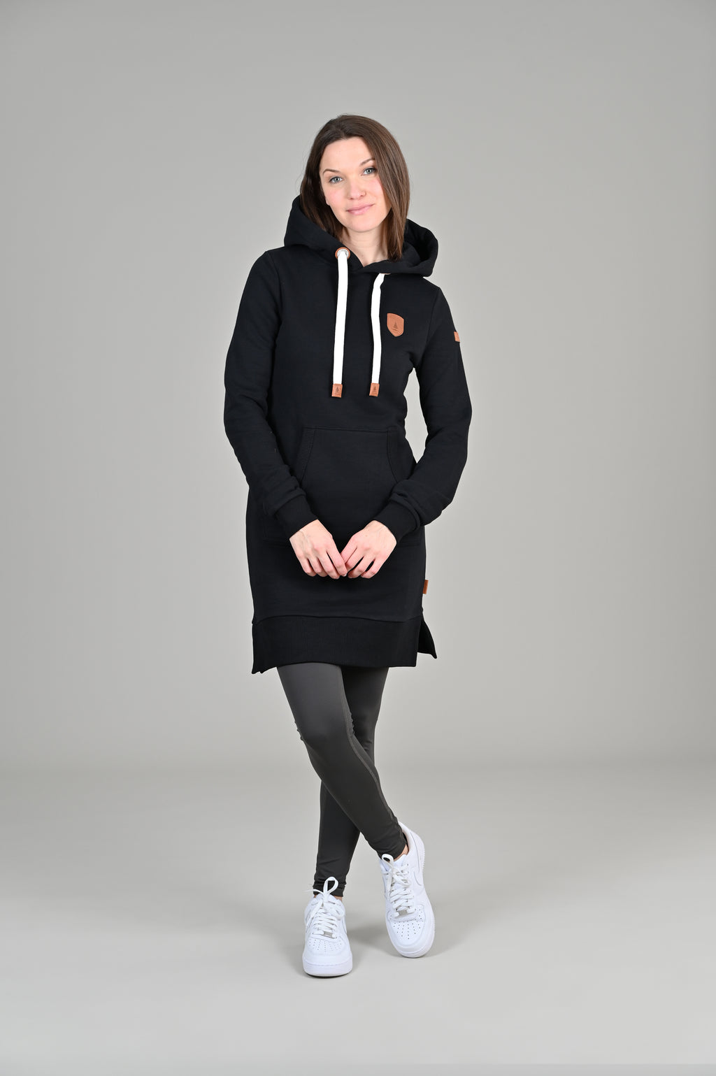 Carmen Black Hoodie Dress